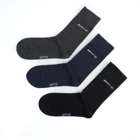 BATZ LifeStyle 3 pár Férfi (black/navy/grey) klasszikus zokni