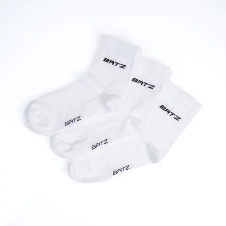 BATZ LifeStyle 3 pár Unisex (white/white/white) crew zokni